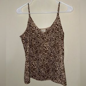 Cheetah print tank top
